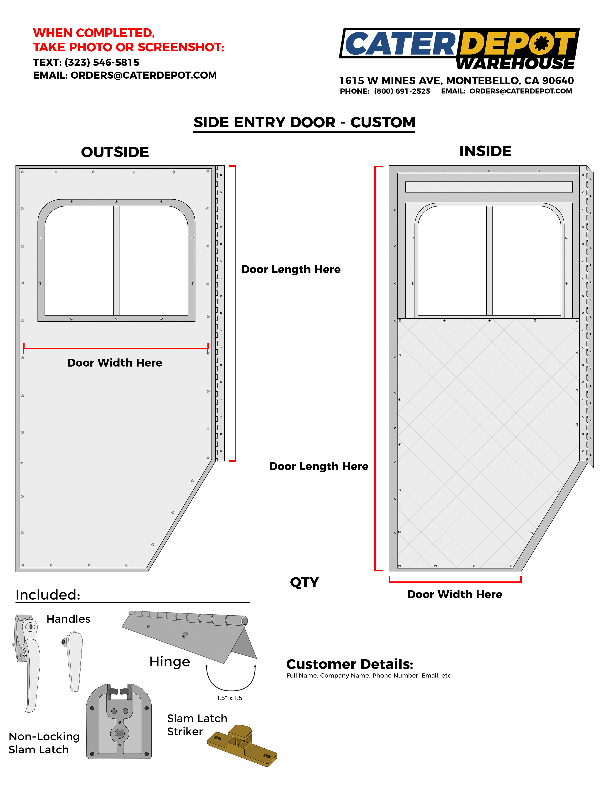 Custom Side Entry Door